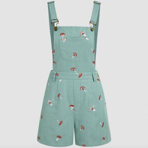 NWT! Mushroom Buckle Pocket Romper - Size XS